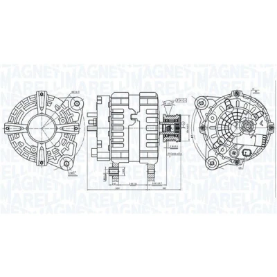 Billede af MAGNETI MARELLI 063736381010 Generator 12V 150A NISSAN: Qashqai 2