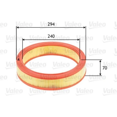 Billede af VALEO 585633 Luftfilter 70 294 Filterindsats FIAT: Punto II Hatchback, Doblo I Cargo, Stationcar