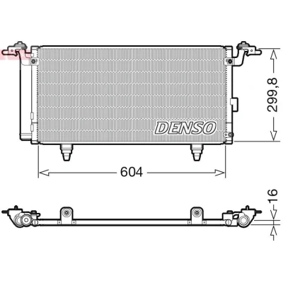 Billede af DENSO DCN36005 Kondensator med tørrer R 134a