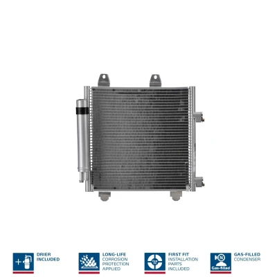 Billede af NISSENS 94891 Kondensator med tørrer Aluminium 386 R 134a CITROËN: C1 I, II, TOYOTA: Aygo