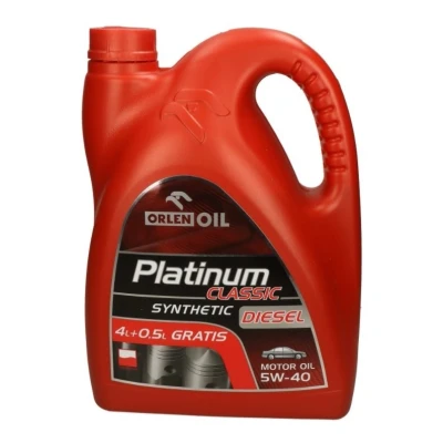 Billede af Orlen Platinum Classic DIESEL SYNTHETIC 5W 40 4l Motorolie QFS406B60 MERCEDES BENZ: E klasse T modell, Sedan, ML
