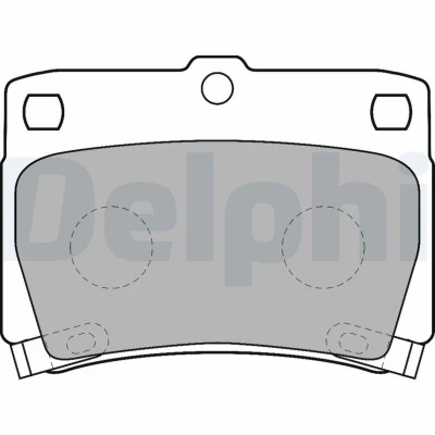 Billede af DELPHI LP1546 Bremseklodser med akustisk advarsel for slid anti knirke plade uden tilbehør MITSUBISHI: PAJERO 2, 2 Canvas Top