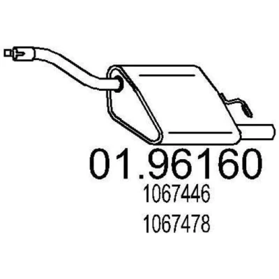 Billede af MTS 01.96160 Lydpotte 780 FORD: Focus Mk1 Hatchback