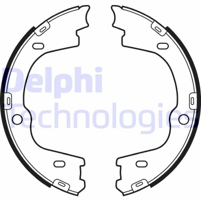 Billede af DELPHI LS2086 Håndbremseklodser