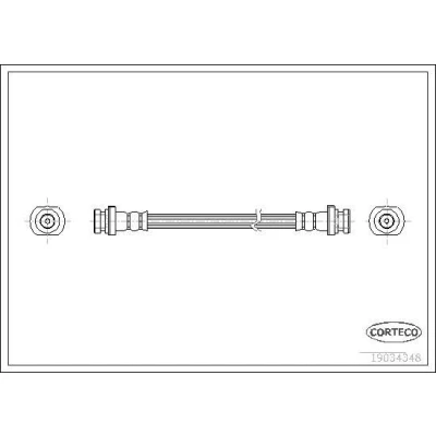 Billede af CORTECO 19034348 Bremseslange bagaksel 500