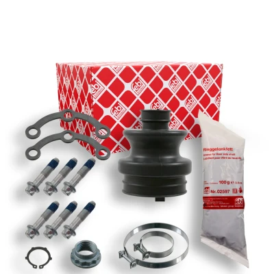Billede af FEBI BILSTEIN 08481 Drivakselmanchet bagaksel, gearkasse monteret Gummi MERCEDES BENZ: 190, W124 Stationcar, Sedan
