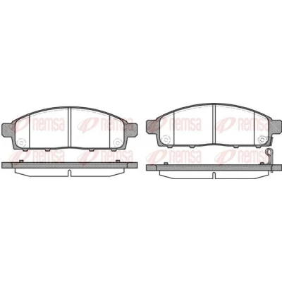 Billede af REMSA 1242.01 Bremseklodser foraksel MITSUBISHI: L200 / Triton IV Pick up, Ladvogn Chassis