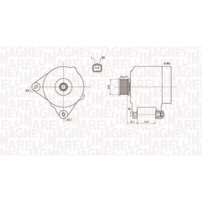 Billede af MAGNETI MARELLI 063731768010 Generator 12V 110A RENAULT: SCENIC 2, Scénic 1