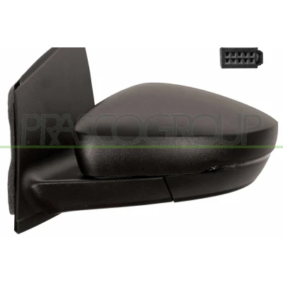 Billede af Sidespejl Prasco Premium VG0237116P venstre sort ikke tonet, asfærisk VOLKSWAGEN: Polo V Hatchback