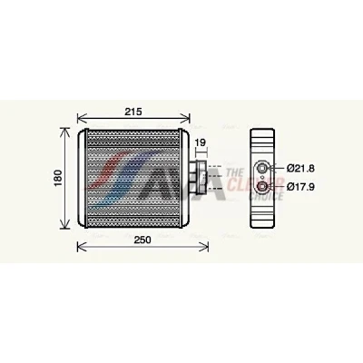 Billede af PRASCO VN6196 Varmeveksler VOLKSWAGEN: Polo V Hatchback