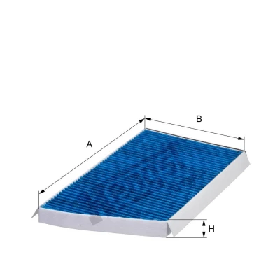 Billede af HENGST FILTER E970LB Kabinefilter med antibakteriel virkning 337 190 25 MERCEDES BENZ: C klasse Sedan, T modell, CLK Cabriolet