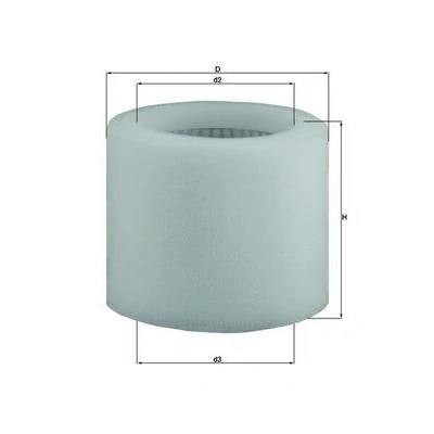 Billede af MAHLE ORIGINAL LX 123 Luftfilter 135,0 168,0 Filterindsats PEUGEOT: 205 II Hatchback, 309 CITROËN: BX Hatchback
