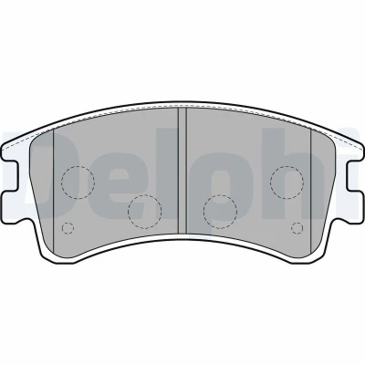 Billede af DELPHI LP1799 Bremseklodser med akustisk advarsel for slid anti knirke plade uden tilbehør MAZDA: 6 Stationcar, Hatchback, Sedan, ROVER: 75