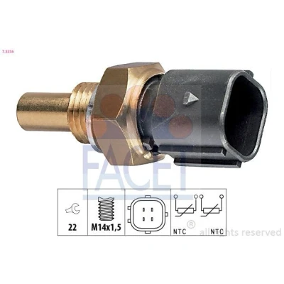 Billede af FACET 7.3316 Sensor, kølevæsketemp. Made in Italy OE Equivalent