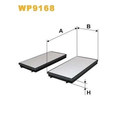 Billede af WIX FILTERS WP9168 Kabinefilter Partikelfilter 322 172 30 BMW: 7