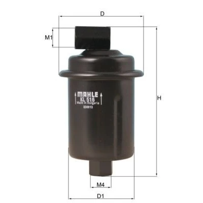 Billede af MAHLE ORIGINAL KL 516 Brændstoffilter Ledningsfilter