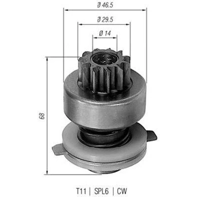 Billede af MAGNETI MARELLI 940113020048 Spidshjul, starter