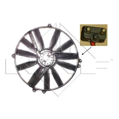 Billede af NRF 47300 Køleventilator 385 12 250 uden kølerventilatorramme (karm) MERCEDES BENZ: 190