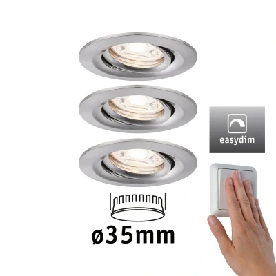 Billede af Paulmann Nova mini Plus LED easydim, 3 stk., jern