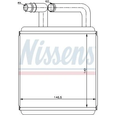 Billede af NISSENS 77618 Varmeveksler med ledning