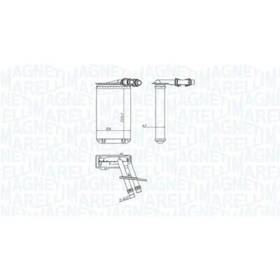 Billede af MAGNETI MARELLI 350218445000 Varmeveksler SKODA: Octavia 1 Combi, VOLKSWAGEN: Golf 4