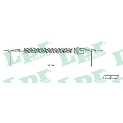 Billede af LPR C0543B Håndbremsekabel 182 Tromlebremse OPEL: Astra G Caravan, Zafira A, H Hatchback