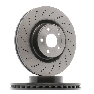 Billede af BREMBO COATED DISC LINE 09.B746.51 Bremseskiver 344 32 5 perforeret/indv. ventileret coatet højkarboniseret med skruer