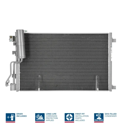 Billede af NISSENS 940417 Kondensator med tørrer Aluminium 640 R 134a NISSAN: Qashqai / Qashqai+2 I