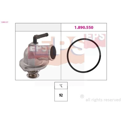 Billede af EPS 1.880.157 Termostat 92 Made in Italy OE Equivalent OPEL: Astra G Caravan, CC