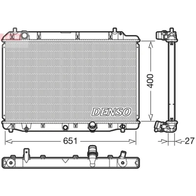 Billede af DENSO DRM40036 Radiator 400 675 27 HONDA: CR V 2