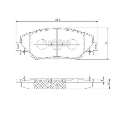 Billede af Bremseklodser NIPPARTS N3602138