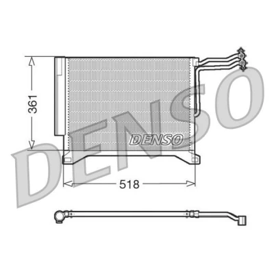 Billede af DENSO DCN05100 Kondensator med tørrer 518x361x16 R 134a 518