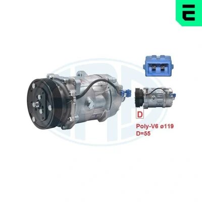 Billede af ERA 670005 Kompressor PAG 46 R 134a VOLKSWAGEN: Transporter 5 Bus, Caddy 3, GOLF SKODA: Octavia 2 Combi, AUDI: A3 Hatchback