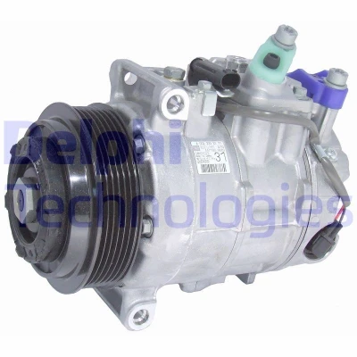 Billede af DELPHI TSP0159961 Kompressor Denso 6SEU16C PAG 46 med kompressorolie MERCEDES BENZ: E klasse T modell, C Sedan