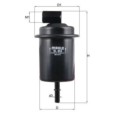 Billede af MAHLE ORIGINAL KL 453 Brændstoffilter Ledningsfilter 8