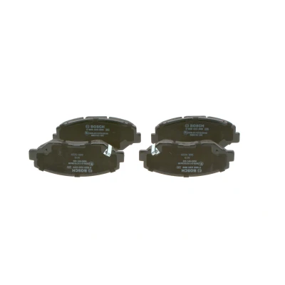 Billede af BOSCH 0 986 424 809 Bremseklodser Low Metallic med akustisk advarsel for slid anti knirke plade HONDA: CIVIC 10, CR V 2, 10 Stufenheck