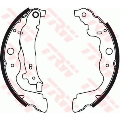 Billede af TRW GS8780 Bremsebakker 230 42 RENAULT: CLIO 4, Captur, IV Grandtour, DACIA: Duster SUV, LOGAN MCV 2, SANDERO 2