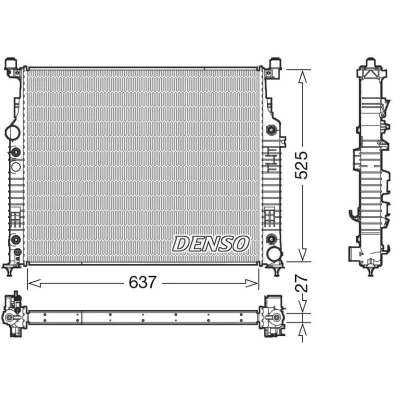Billede af DENSO DRM17056 Radiator 637 546 27