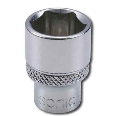 Billede af SONIC 21512 Skraldenøgleindsats (Hexagon) 1/4&quot;tommer 12 Krom vanadium stål kort