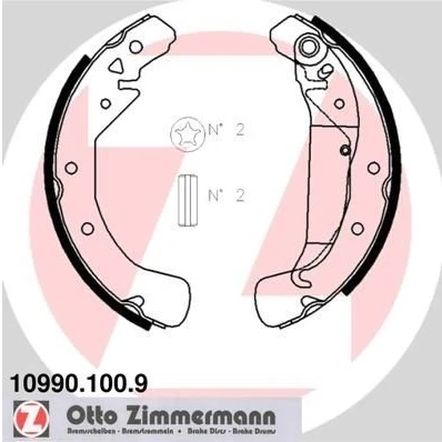 Billede af ZIMMERMANN 10990.100.9 Bremsebakker 230 42 med arm, Billede svarer til leveringsomfang OPEL: Astra G Caravan, F H Hatchback