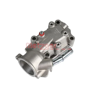 Billede af METZGER 4010467 Kølemiddelflange Aluminium Cylinderhoved med pakning PEUGEOT: 206 Hatchback, 307 Stationcar, CITROËN: C3 I Hatchback