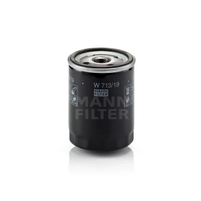 Billede af MANN filter W 713/19 Oliefilter 3/4 16 UNF med en returløbs stop ventil Påskruet FORD: Sierra Mk2 Sedan, ESCORT 4, FIESTA 4