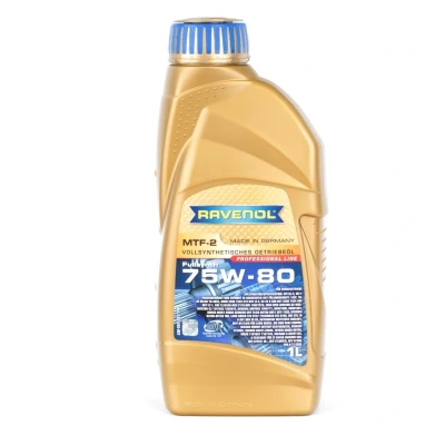 Billede af RAVENOL MTF 2 1221103 001 01 999 Gearolie 75W 80 1l FORD: FIESTA 6, S Max Mk1, FOCUS 3, BMW: 5 Sedan, 3 Touring, MERCEDES BENZ: A klasse