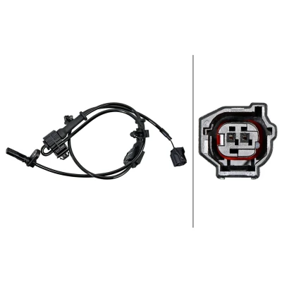 Billede af HELLA 6PU 358 219 381 ABS Sensor venstre foraksel, højre foraksel 2 polet 915mm MAZDA: 3 Hatchback