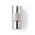 Billede af Satellit &amp; Antenne adapter Coax Han Hun Nikkelplateret 75 Ohm Lige Metal Sølv 1 stk. Blister