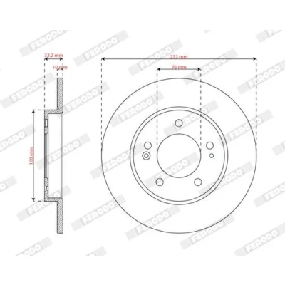 Billede af Bremseskive FERODO DDF2983C