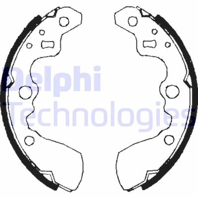 Billede af DELPHI LS1710 Bremsebakker 180 26 SUZUKI: SWIFT 2