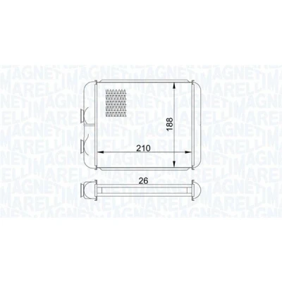 Billede af MAGNETI MARELLI 350218407000 Varmeveksler OPEL: Astra H GTC