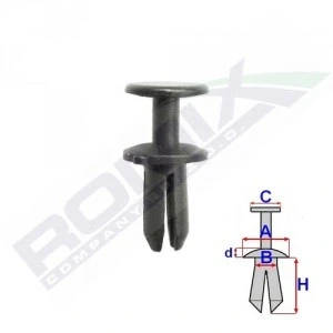 Billede af ROMIX C70300 Clips VOLKSWAGEN: Passat B6 Variant, Touran I, Polo IV Hatchback, AUDI: A4 Sedan, B8 Avant, A6 C6 Avant