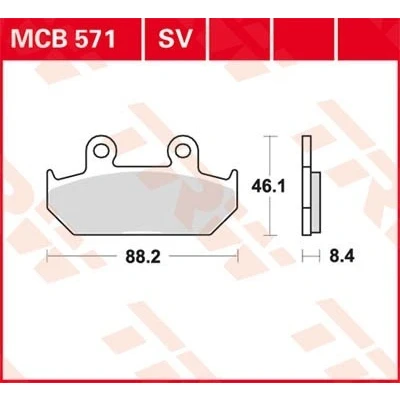 Billede af TRW Sinter Street MCB571SV Bremseklodser